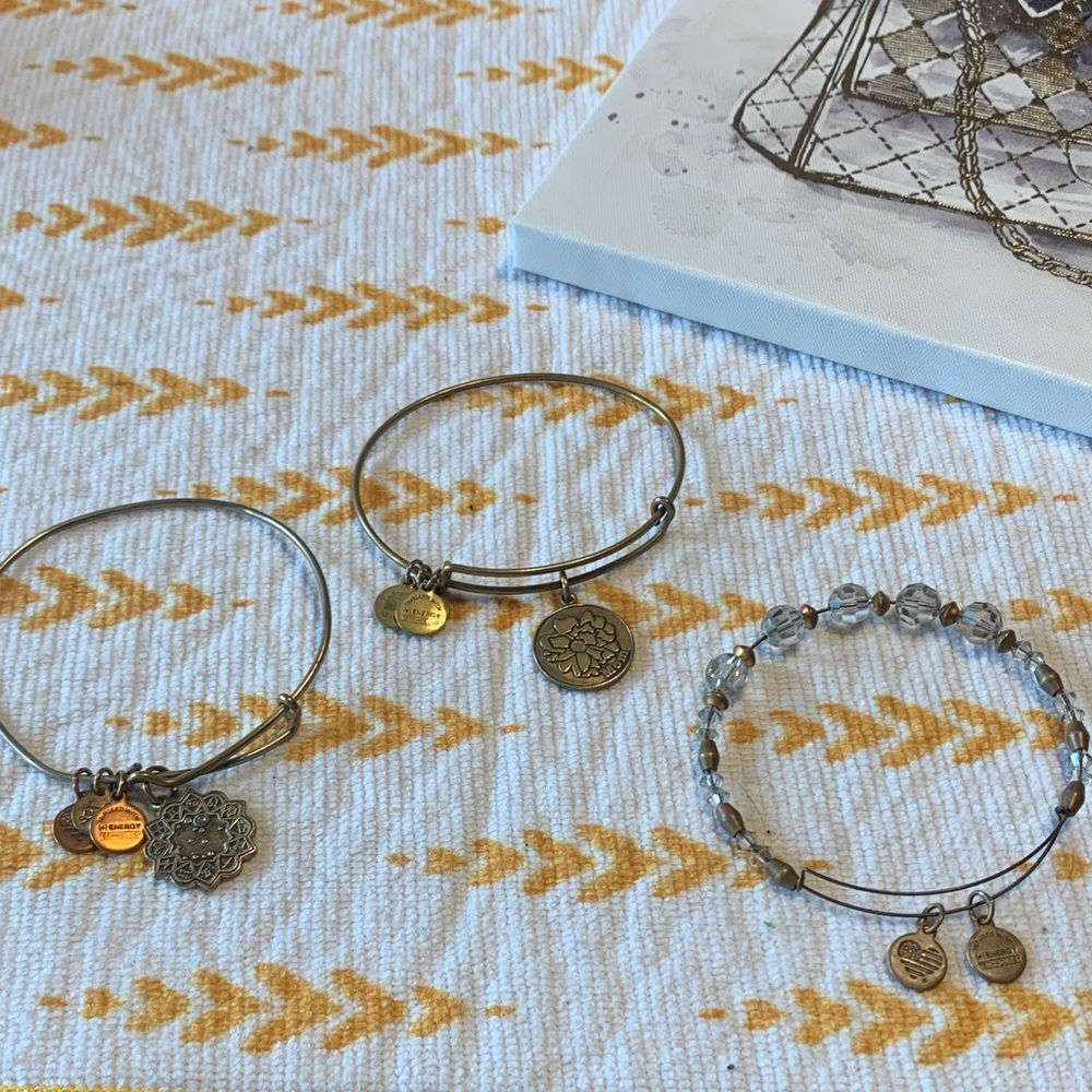 Alex and Ani Gold and Silver Charm Bracelets